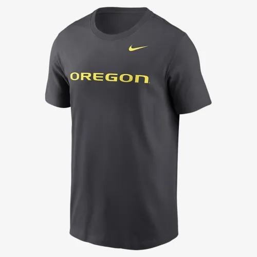 Oregon Ducks Primetime Wordmark чоловічі Nike College футболка колір сірий