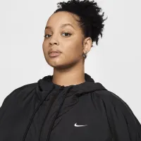 Nike Sportswear Classic Wovens жіноча Loose UV Hooded Куртка (великі розміри) колір чорний