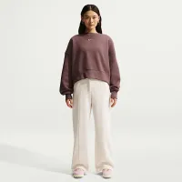 Nike Sportswear Phoenix Fleece женская Over-оверсайз Crew-Neck свитшот цвет фиолетовый