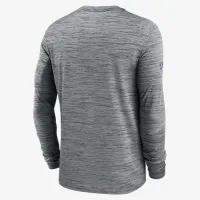 New York Giants Sideline Velocity мужские Nike Dri-FIT NFL Long-Sleeve футболка цвет серый
