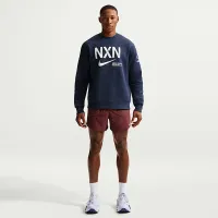 Nike 2025 NXN мужские Crew-Neck Running свитшот синий