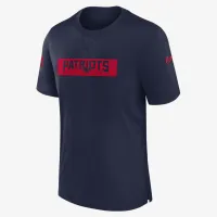 New England Patriots Sideline Player чоловічі Nike Dri-FIT NFL футболка блакитний