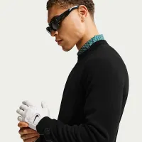 Nike Tailoцвет красный Performance мужские Crew-Neck для гольфа Crew-Neck Top цвет черный