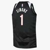 Anfernee Simons Portland Trail Blazers 2024/25 City Edition Big детские Nike Dri-FIT NBA Swingman Jersey цвет черный