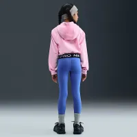Nike Pro Fleece Big детские (Girls') Dri-FIT Full-Zip Толстовка с капюшоном Pink