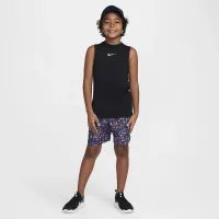 Nike Multi Big детские (для мальчиков) Dri-FIT тренировочные шорты синий