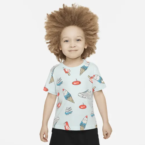 Nike Toddler Sole Food Printed футболка синий