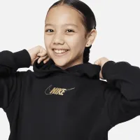 Nike Sportswear Club Fleece Big детские (Girls') Толстовка с капюшоном Костюм цвет черный