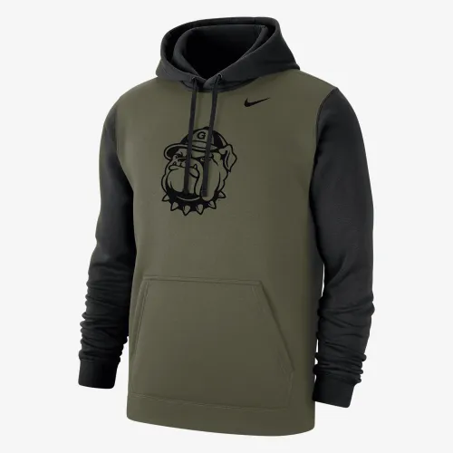 Georgetown Olive Pack мужские Nike College Толстовка с капюшоном цвет коричневый