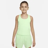 Nike Swoosh Big детские (Girls') Tank Sports Bra цвет зеленый
