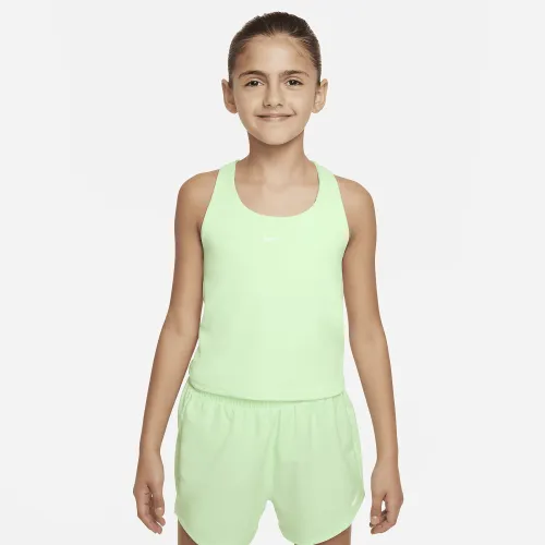 Nike Swoosh Big детские (Girls') Tank Sports Bra цвет зеленый