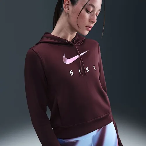 Nike One женская Therma-FIT Толстовка с капюшоном цвет красный
