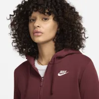 Nike Sportswear Club Fleece жіноча Full-Zip Толстовка з капюшоном колір червоний
