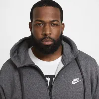 Nike Sportswear Club Fleece чоловічі Full-Zip Толстовка з капюшоном колір сірий