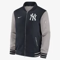 New York Yankees Authentic Collection Dugout чоловічі Nike MLB Full-Zip Bomber Куртка блакитний