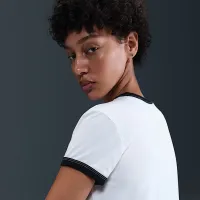 Nike Sportswear женская Short-Sleeve Ringer футболка цвет белый