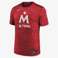 Minnesota Twins Authentic Collection Velocity чоловічі Nike Dri-FIT MLB футболка колір червоний