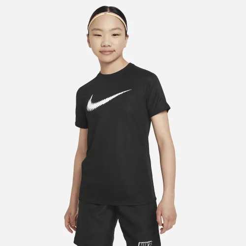 Nike Trophy23 Big детские Dri-FIT Short-Sleeve Top цвет черный