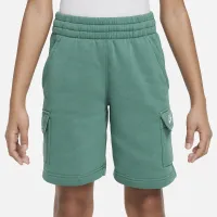Nike Sportswear Club Fleece Big детские Cargo шорты цвет зеленый