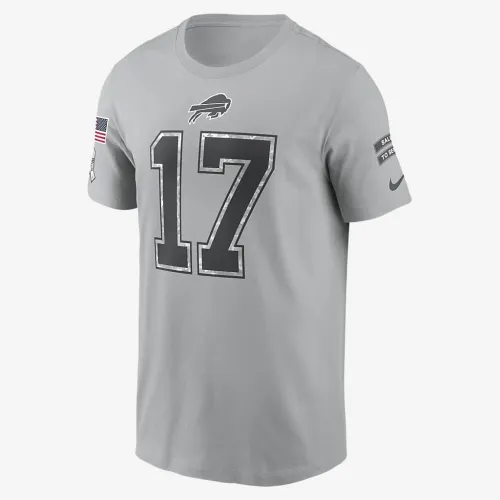 Josh Allen Buffalo Bills Salute to Service чоловічі Nike NFL футболка колір сірий