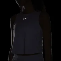 Nike One Classic женская Dri-FIT Cropped Tank Top цвет фиолетовый
