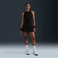 NikeCourt Advantage жіноча Dri-FIT Tennis Tank Top колір чорний