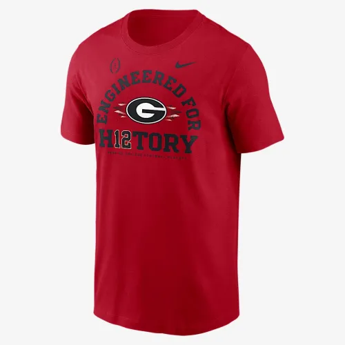 Georgia Bulldogs 2025 College Football Playoff Bound Engineeцвет красный For History мужские Nike College футболка цвет красный