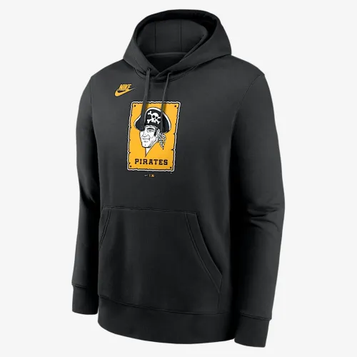 Pittsburgh Pirates Cooperstown Logo Club чоловічі Nike MLB Pullover Толстовка з капюшоном колір чорний