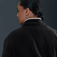 Nike Sportswear Club Fleece женская Loose Cozy Track Куртка (большие размеры) цвет черный