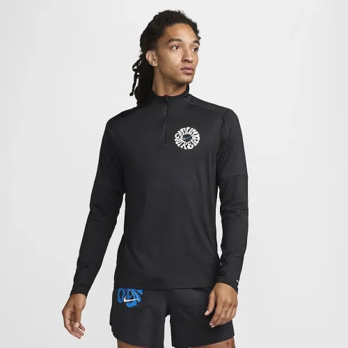 Nike Element Run Energy чоловічі Dri-FIT 1/4-Zip Running Top колір чорний