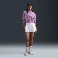 Nike Sportswear Phoenix Fleece женская 1/2-Zip Cropped свитшот Pink
