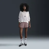 NikeCourt Heritage жіноча Over-оверсайз Crew-Neck Graphic Tennis світшот колір коричневий