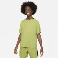 Nike Multi Big детские (для мальчиков) Dri-FIT тренировочные Top цвет зеленый