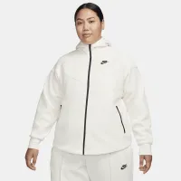 Nike Sportswear Tech Fleece Windrunner женская Full-Zip Толстовка с капюшоном (большие размеры) цвет коричневый