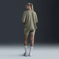 Nike (M) One жіноча Reversible French Terry Pullover Top (Maternity) колір зелений