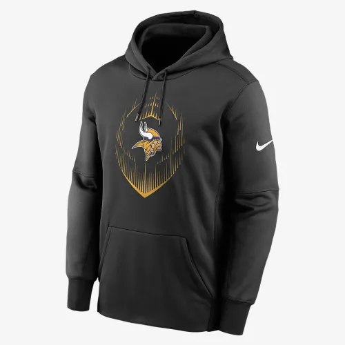 Minnesota Vikings Icon Men’s Nike Therma NFL Pullover Толстовка з капюшоном колір чорний