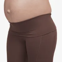 Nike Zenvy (M) жіноча Gentle-Support З високою талією 7/8 лосіни з кишенями(Maternity) колір коричневий