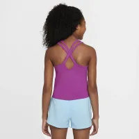 Nike One Fitted Big дитячі (Girls') Dri-FIT Tank колір фіолетовий