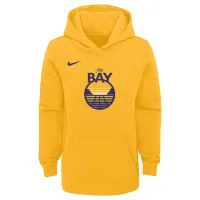 Golden State Warriors Club Fleece Big дитячі Nike NBA Pullover Толстовка з капюшоном Yellow