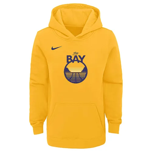 Golden State Warriors Club Fleece Big детские Nike NBA Pullover Толстовка с капюшоном Yellow
