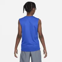 Nike Dri-FIT Multi+ Big детские (для мальчиков) Sleeveless тренировочные Top синий