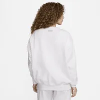 Nike Sportswear Phoenix Fleece женская оверсайз Crew-Neck Logo свитшот цвет коричневый