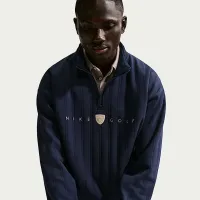 Nike Fairway Fresh мужские Therma-FIT оверсайз 1/2-Zip для гольфа Top синий