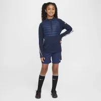Chelsea FC Academy Winter Warrior Big детские Nike Therma-FIT Soccer Drill Top синий