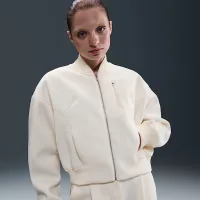 Nike Sportswear Modern Fleece женская Oversize Destroyer Куртка цвет коричневый