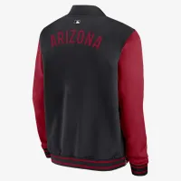 Arizona Diamondbacks Authentic Collection Dugout чоловічі Nike MLB Full-Zip Bomber Куртка колір чорний