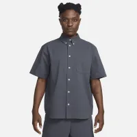 Nike Life чоловічі Short-Sleeve Seersucker Button-Down Shirt колір сірий
