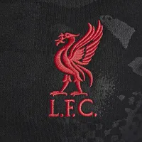 Liverpool FC Academy Pro Third Big детские Nike Dri-FIT Soccer Pre-Match Top цвет черный
