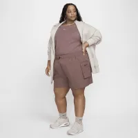 Nike Sportswear жіноча Woven High-Rise шорти (великі розміри) колір фіолетовий