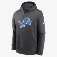 Detroit Lions Club Logo чоловічі Nike NFL Pullover Толстовка з капюшоном колір сірий